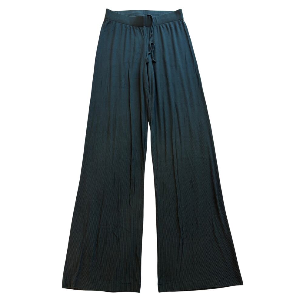 Skims Dark Green Cotton Jersey Straight Leg Pant Size XS